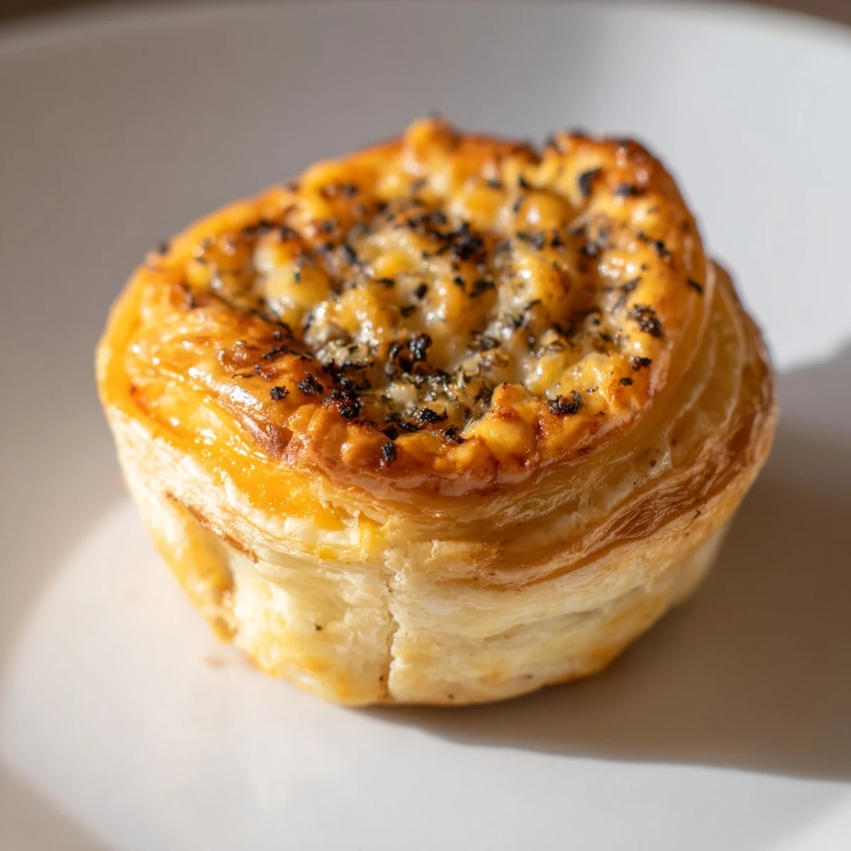 Golden, flaky Cheese and Spice Puff Pastry Bites, perfectly baked and ready to enjoy as appetizers.