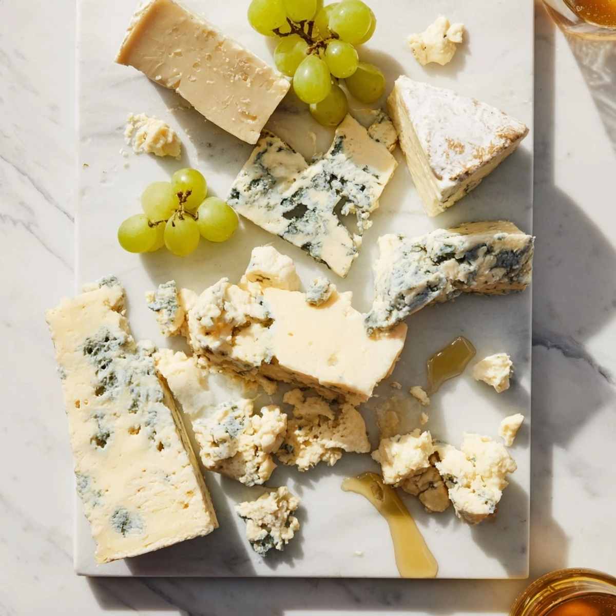 Irregular pieces of cheese comprise a flavorful "Marble Quarry," a stunning appetizer for serving.