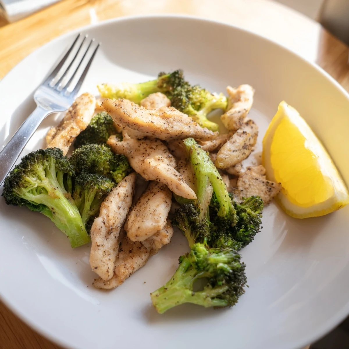 Delicious Microwave-Steamed Chicken and Broccoli bursting with flavor, ready to serve as a healthy meal.
