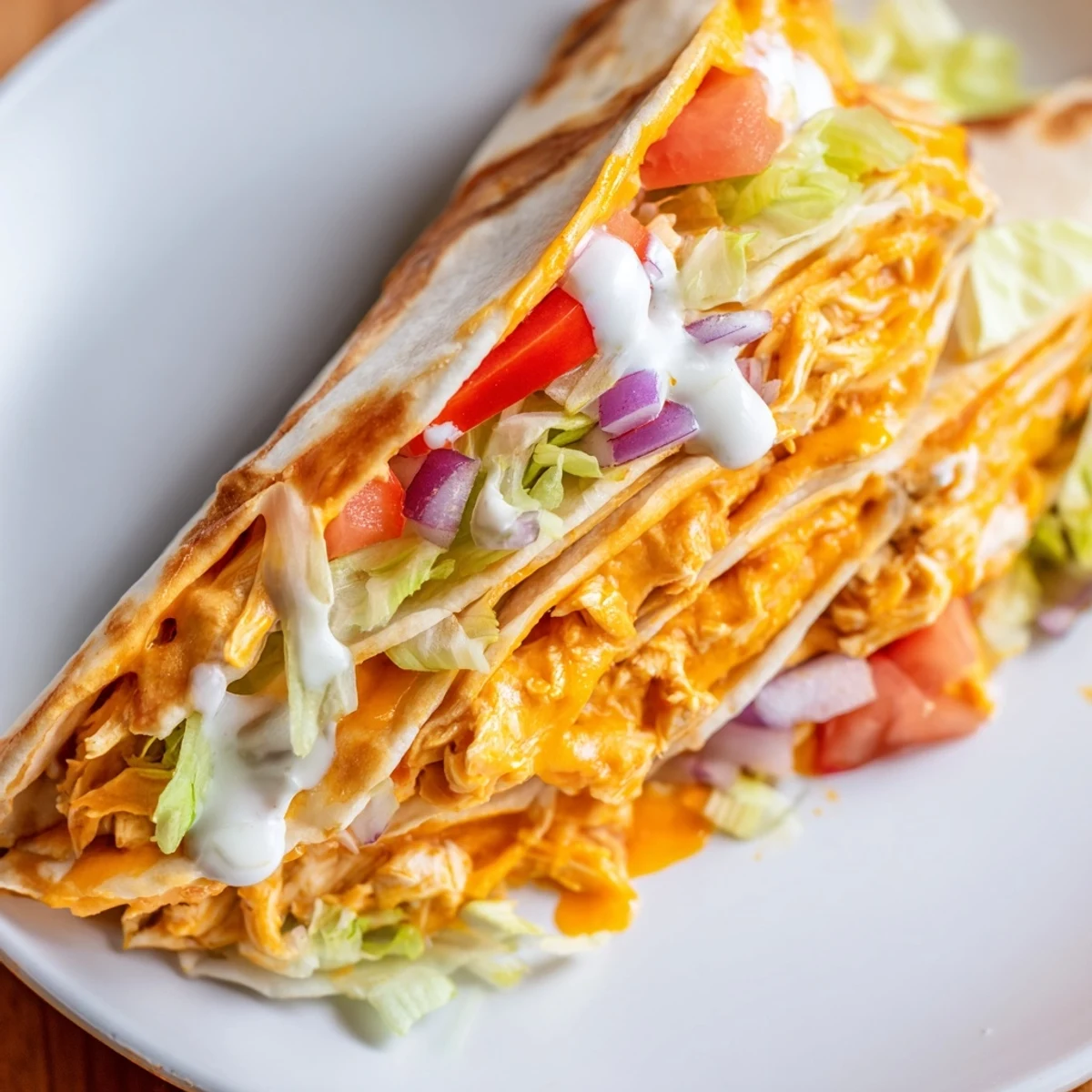 This delicious Buffalo Chicken Wrap is loaded with savory chicken, perfect for a quick lunch.