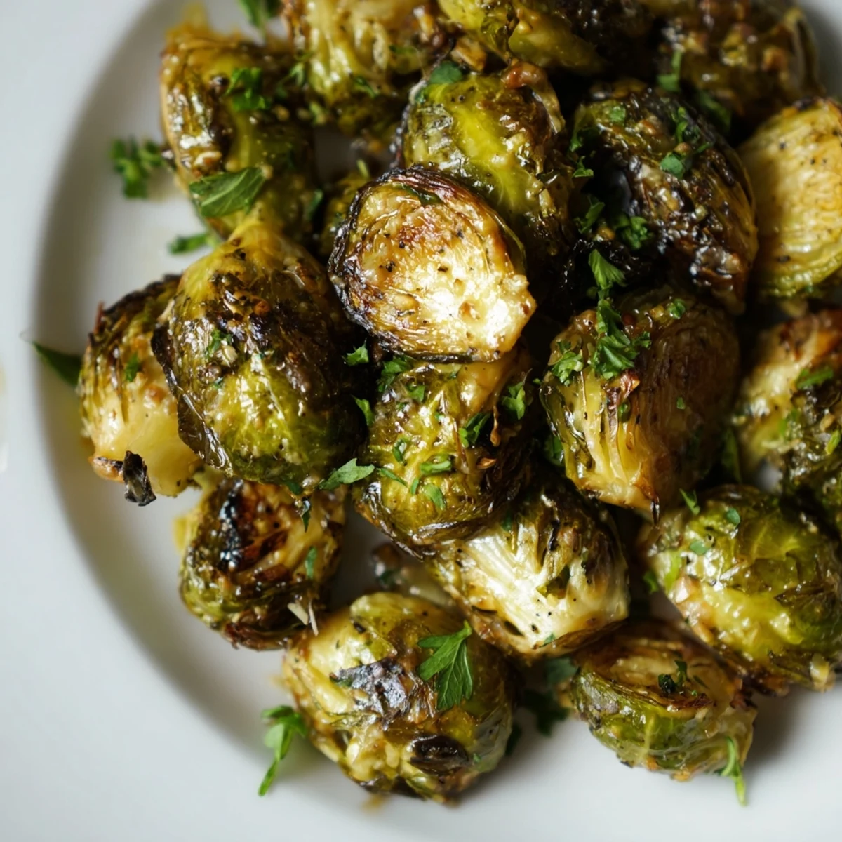 Delicious Honey Mustard Glazed Brussels Sprouts: Crispy caramelized sprouts, perfect side dish, ready to eat and enjoy.