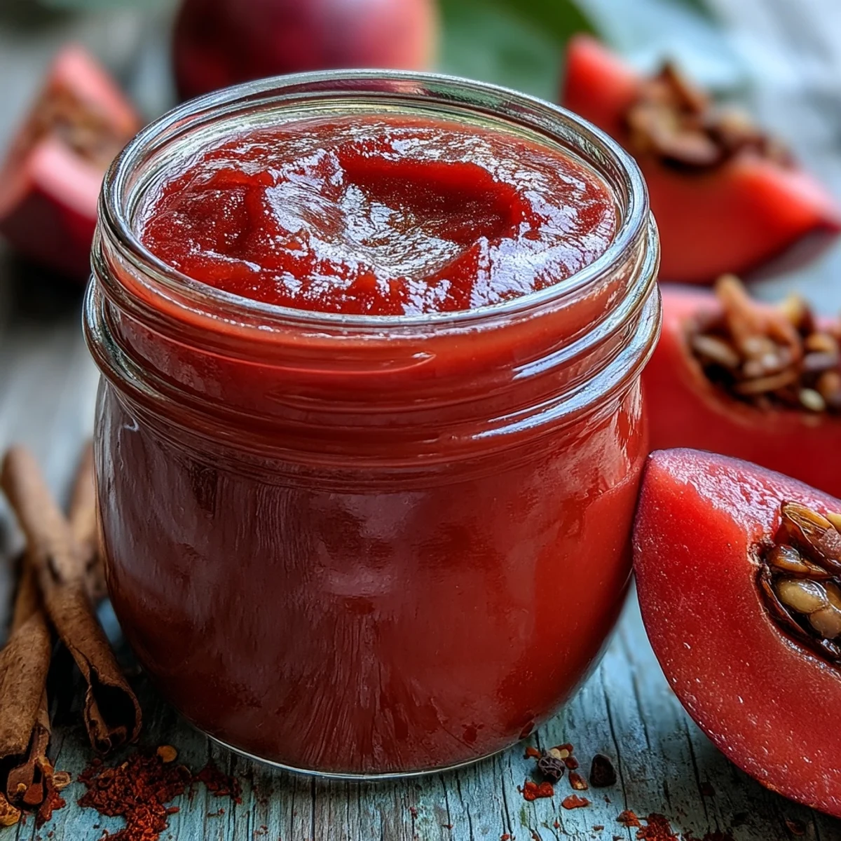 Homemade guava BBQ sauce glaze brushed onto charred grilled chicken wings, dripping with sticky sauce.