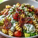 BLT Avocado Ranch Pasta Salad