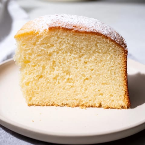This light and airy Simple 3-Ingredient Vanilla Sponge Cake looks delicious; imagine a sweet, vanilla aroma!