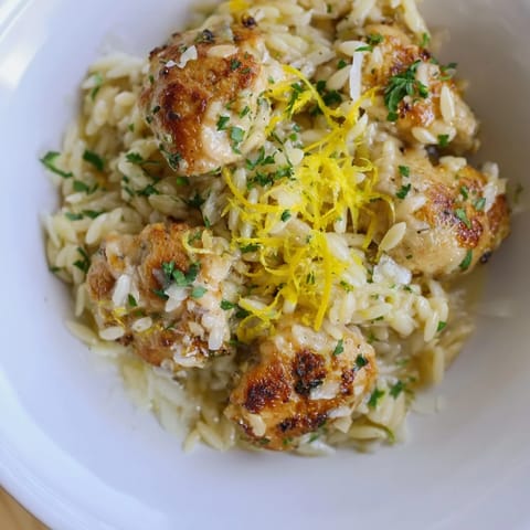 Creamy Lemon Chicken Orzo