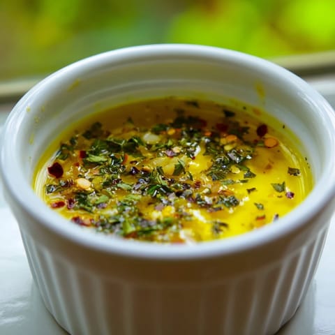 Warm Cowboy Butter Sauce drizzled over grilled chicken, releasing fragrant garlic and a hint of lemon and spice.