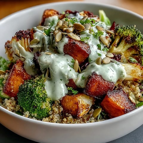 Vegan Roasted Veggie Bowl
