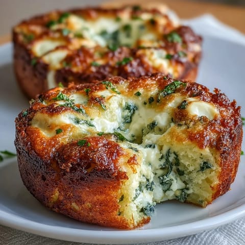 A golden, protein-packed spinach cottage cheese flagel topped with melted mozzarella, perfect for a nutritious breakfast or brunch.