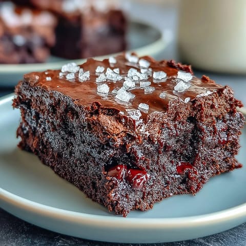 Decadent brownies made with sourdough discard and finished with flaky sea salt for the perfect balance.