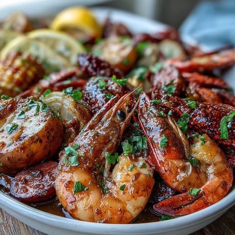 Spicy crawfish and andouille sausage foil packets, loaded with tender potatoes and sweet corn, perfect for outdoor grilling.  