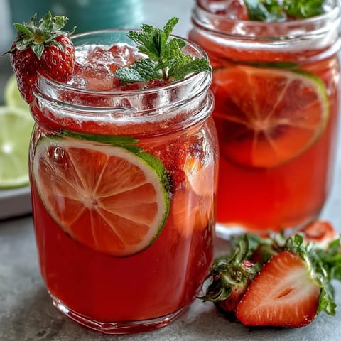 Vibrant pink lemonade punch with citrus and berry flavors, perfect for spring parties and family gatherings.