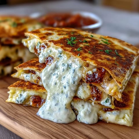 Mini Quesadilla Triangles Salsa