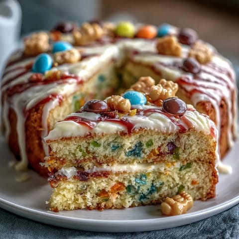 Cinco de Mayo Piñata Cake with Rainbow Inside bursts with vibrant colors and a candy surprise inside.