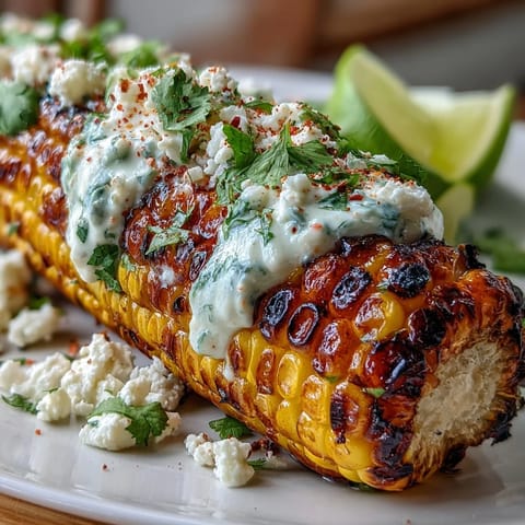 Creamy, tangy grilled corn elote style, smothered in cheese and chili, perfect for summer cookouts.