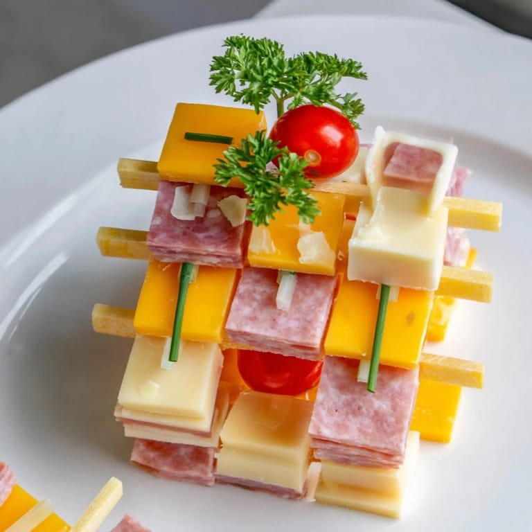 Imagine The Checkerboard Chalet's festive arrangement: a stunning party appetizer, perfect for snacking.