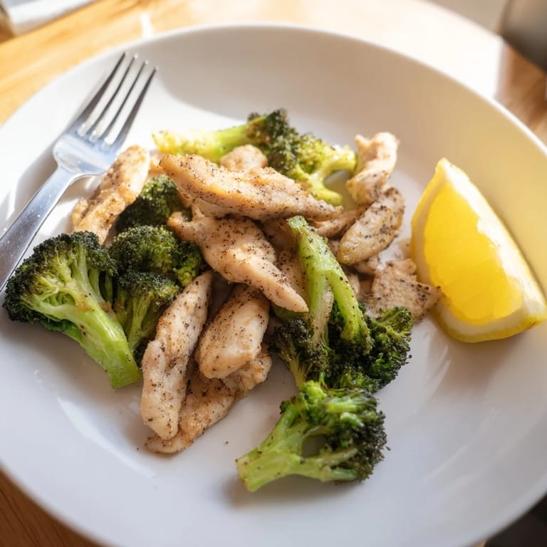 Delicious Microwave-Steamed Chicken and Broccoli bursting with flavor, ready to serve as a healthy meal.