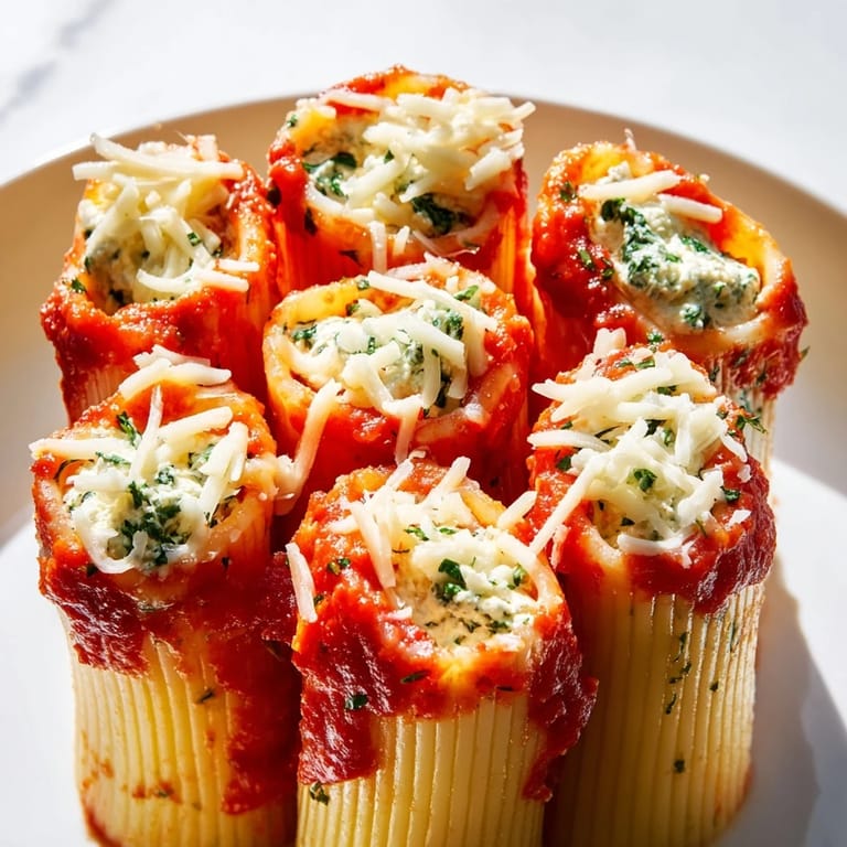 Upright rigatoni tubes create a lovely Honeycomb Pasta Bake, baked to a golden, cheesy perfection.