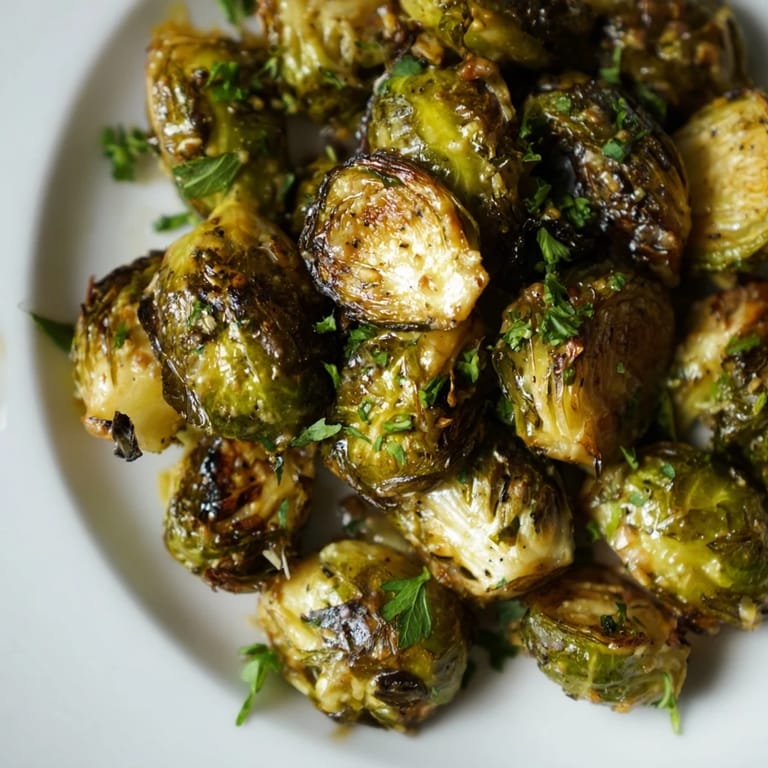 Delicious Honey Mustard Glazed Brussels Sprouts: Crispy caramelized sprouts, perfect side dish, ready to eat and enjoy.