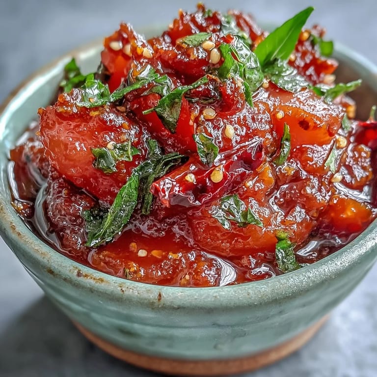 Creamy, pale pink Guava Chutney in a small bowl, garnished with fresh coriander, paired with crispy golden dosa on the side.