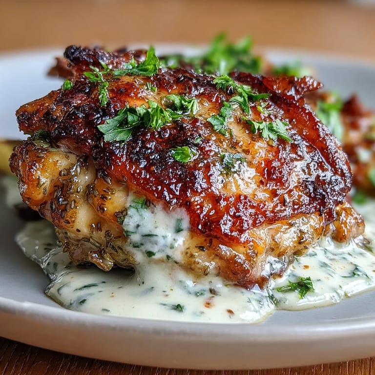 Tender chicken thighs infused with zaatar, roasted to crispy perfection, and served with a silky, lemon-kissed tahini-garlic sauce.