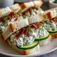 A beautiful assortment of classic Kentucky Derby tea sandwiches featuring cucumber, egg salad, and ham on soft bread slices.